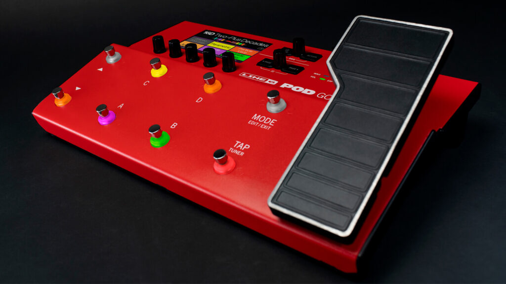 Line 6 POD Go Guitar Multi-effects Floor Processor - Limited Edition Red