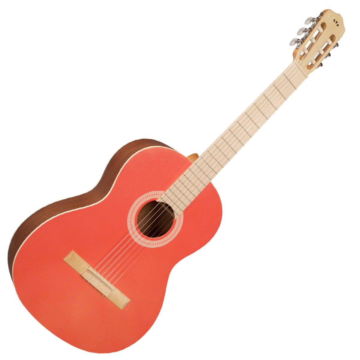 Cordoba Protege C1 Matiz Classical Guitar in Coral with Color-Matching Nylon Gig Bag