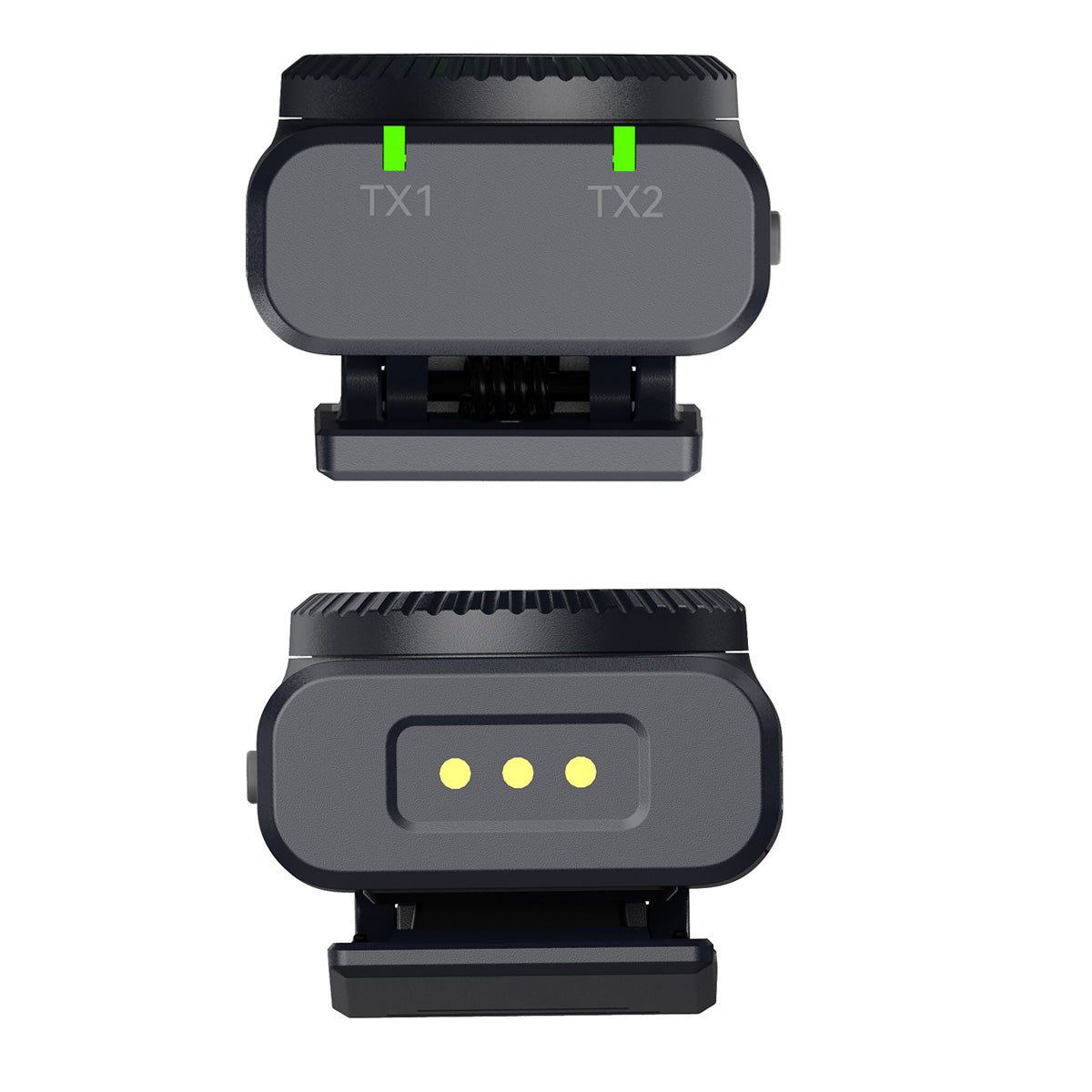 Hollyland LARK M2 DUO Camera Wireless Lavalier Microphone - Shine Charcoal Broadcast & Film Systems