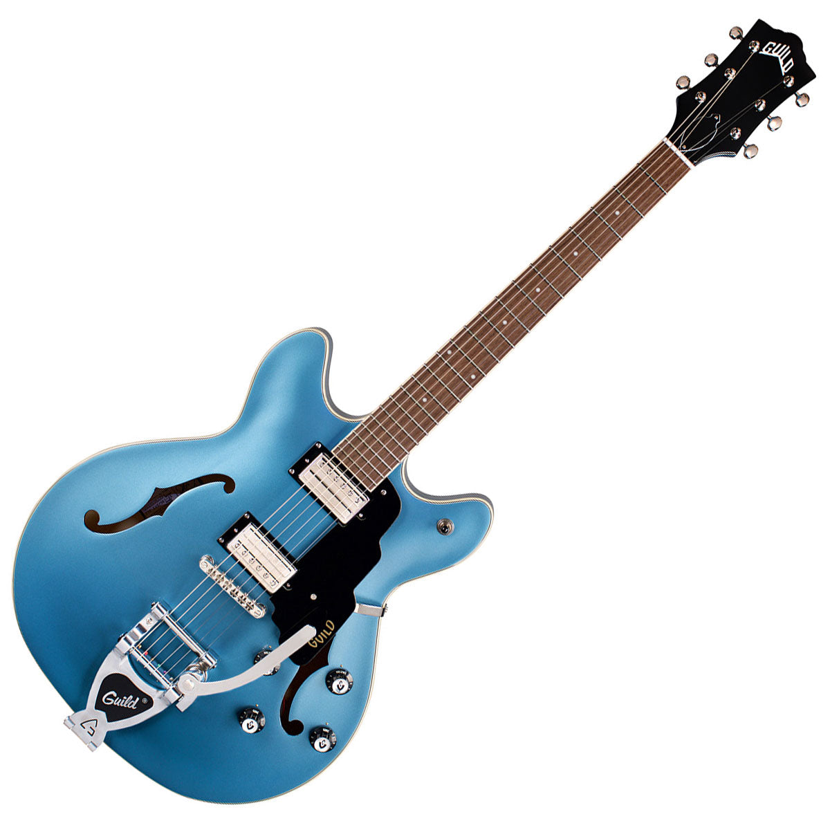 Guild Starfire DC Electric Guitar - Pelham Blue with Guild Vibrato Tailpiece