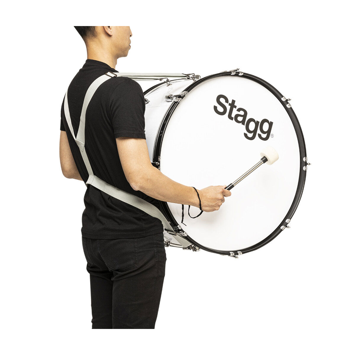 Stagg Marching Bass Drum 26" x 12" Incl Beater