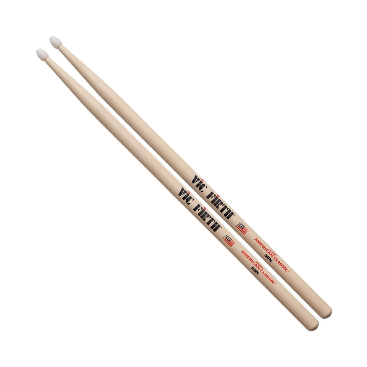 Vic Firth 5BN American Classic 5B Drumsticks Nylon Tip