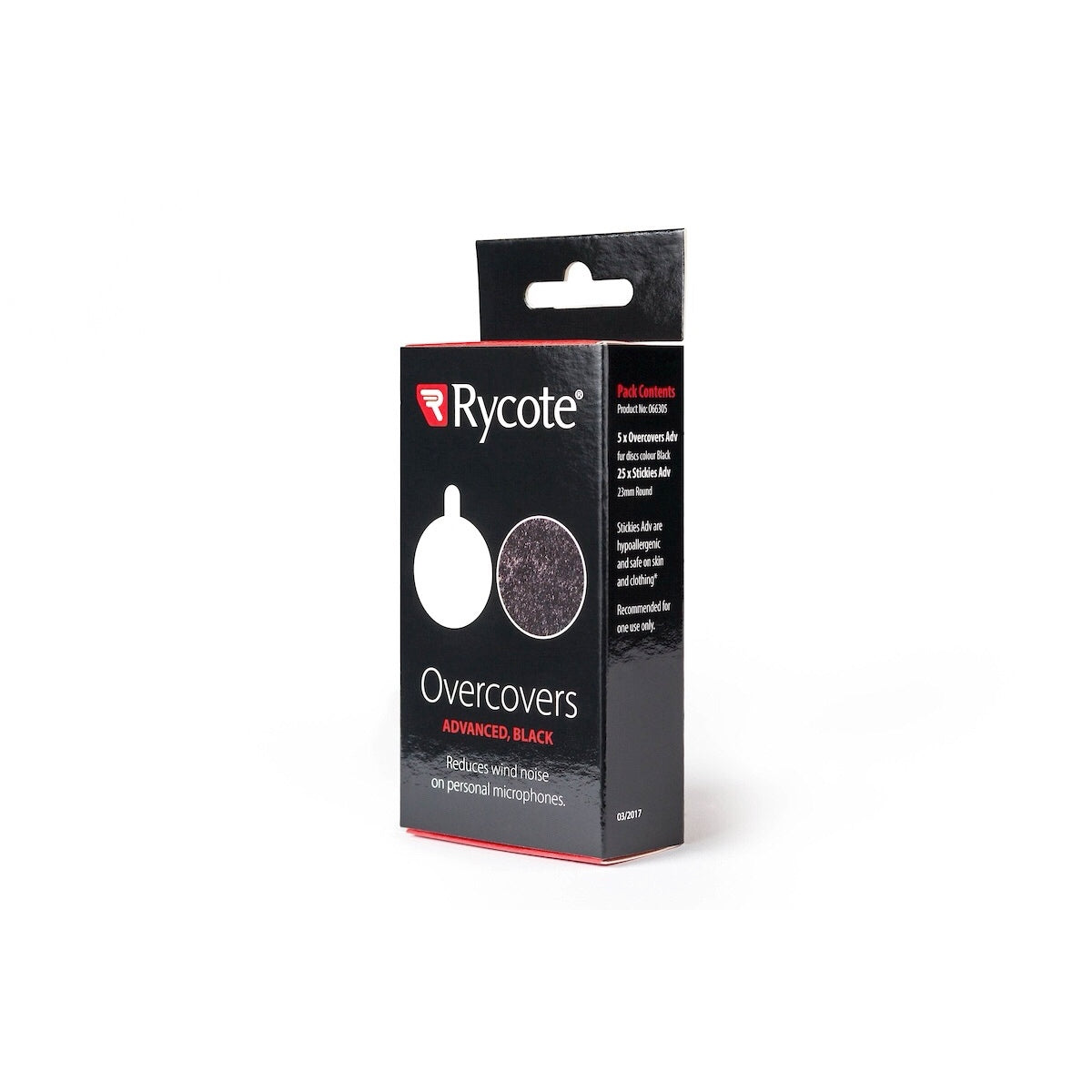 Rycote Overcovers Adv Black (Pack)25x Stickies and 5x OverCovers ADV