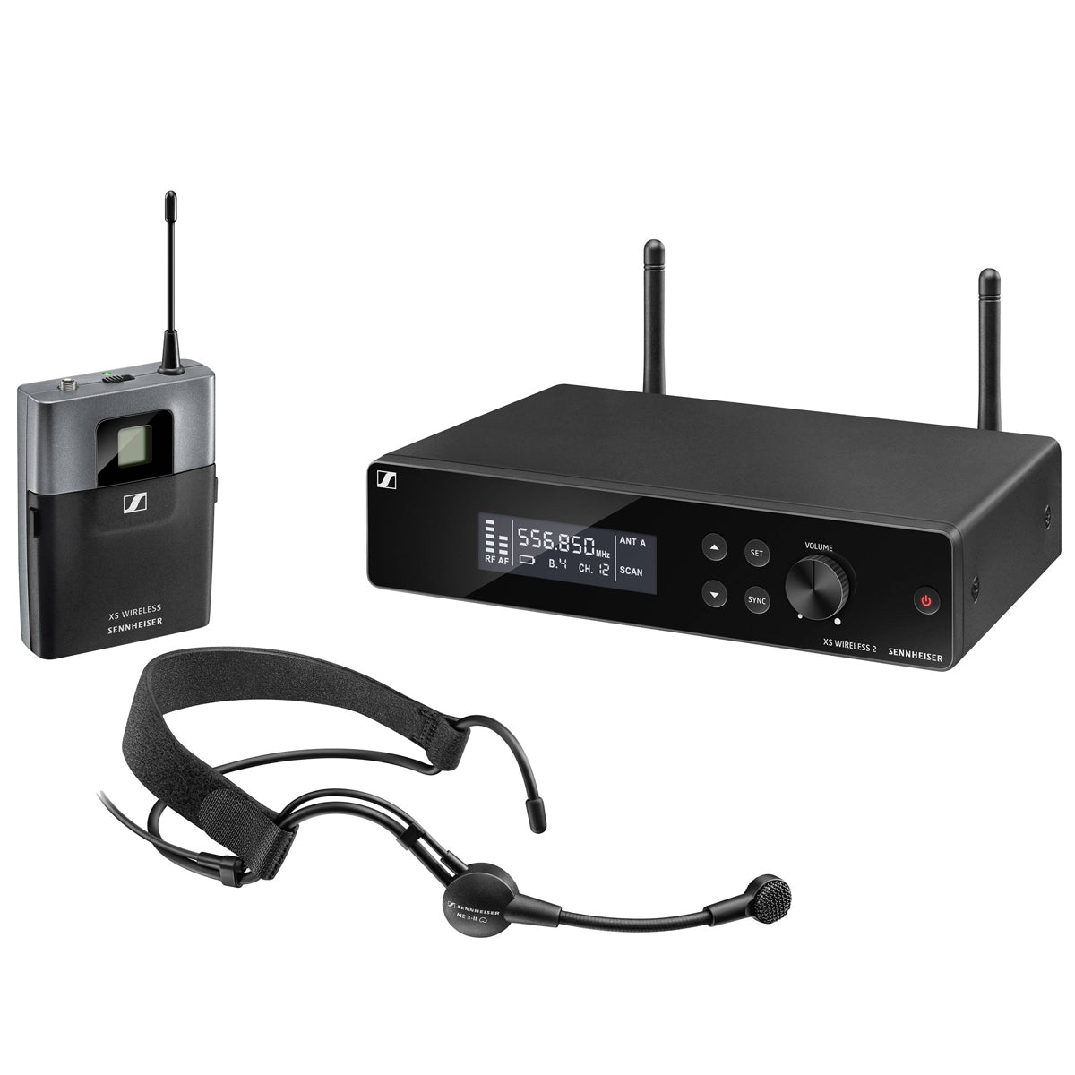 Sennheiser XSW 2-ME3-B Wireless Headmic Set Headset Systems