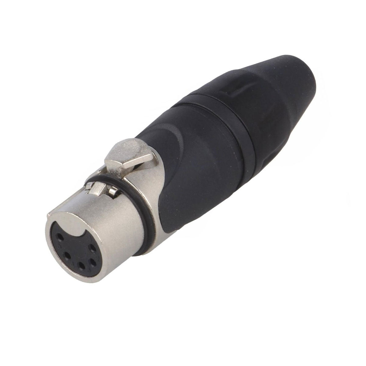 Amphenol AX5F Female XLR 5 Inline Machined contacts Nickel finish