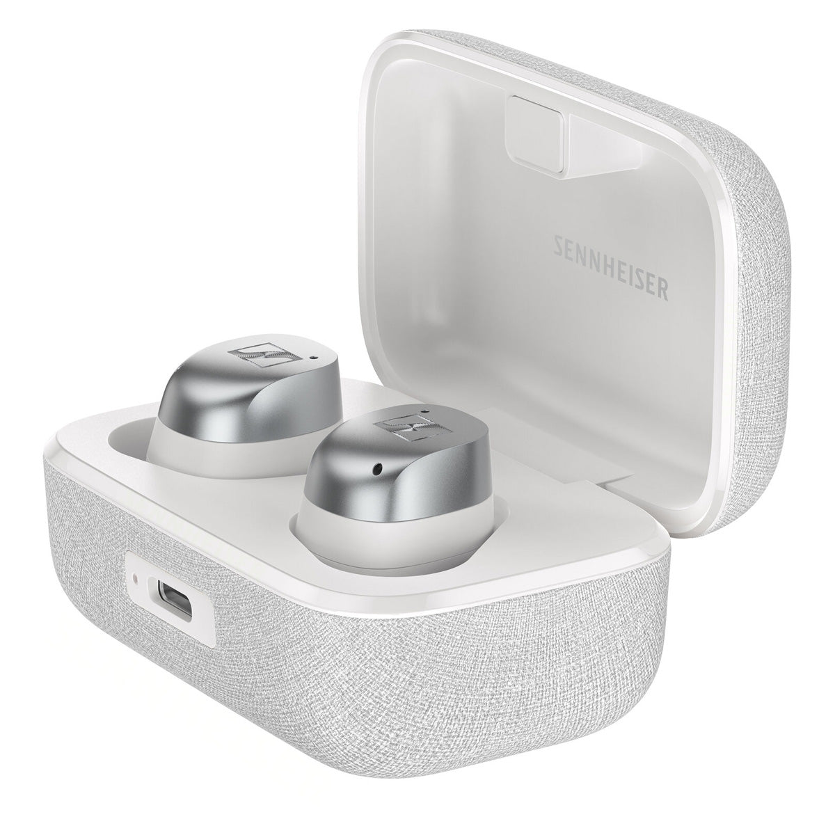 Sennheiser MOMENTUM True Wireless 4 Noise-Canceling Earbuds - White Silver Wireless Earbuds