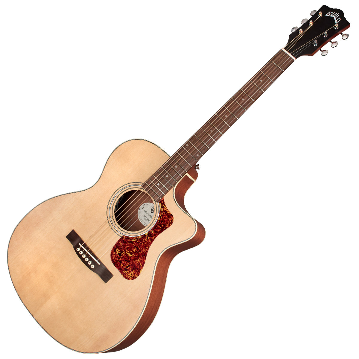 Guild OM-240CE Acoustic Guitar, Archback Solid Top - Natural