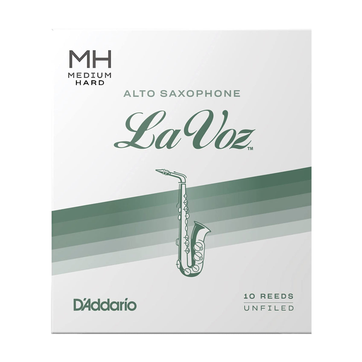 D'Addario RJC10MH La Voz Alto Sax Medium Hard Reed - Per Box