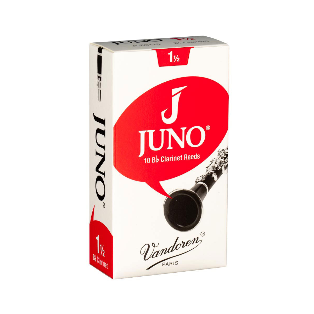 Vandoren Juno Clarinet Bb Reeds 1.5 - Per Box of 10 Clarinet Reeds