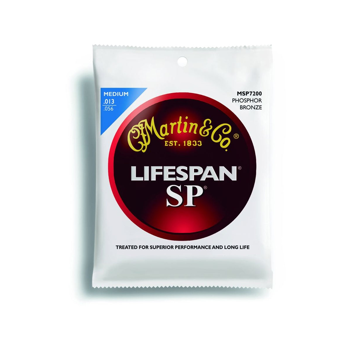 CF Martin MSP7200 Lifespan SP Phosphor Bronze Acoustic Guitar Strings Medium Gauge