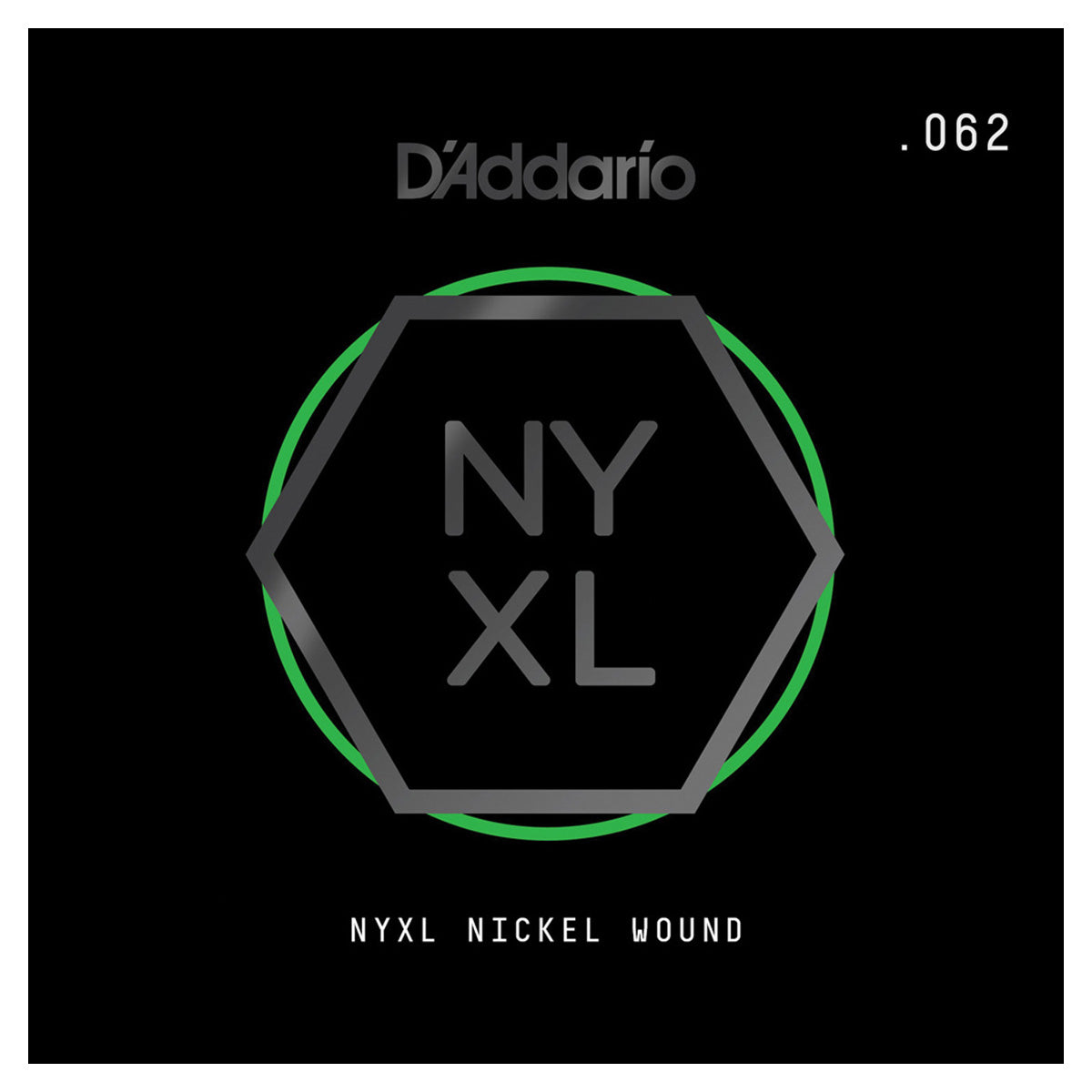 D'Addario NYNW062 NYXL Nickel Round Wound Single Acoustic/Electric Guitar String