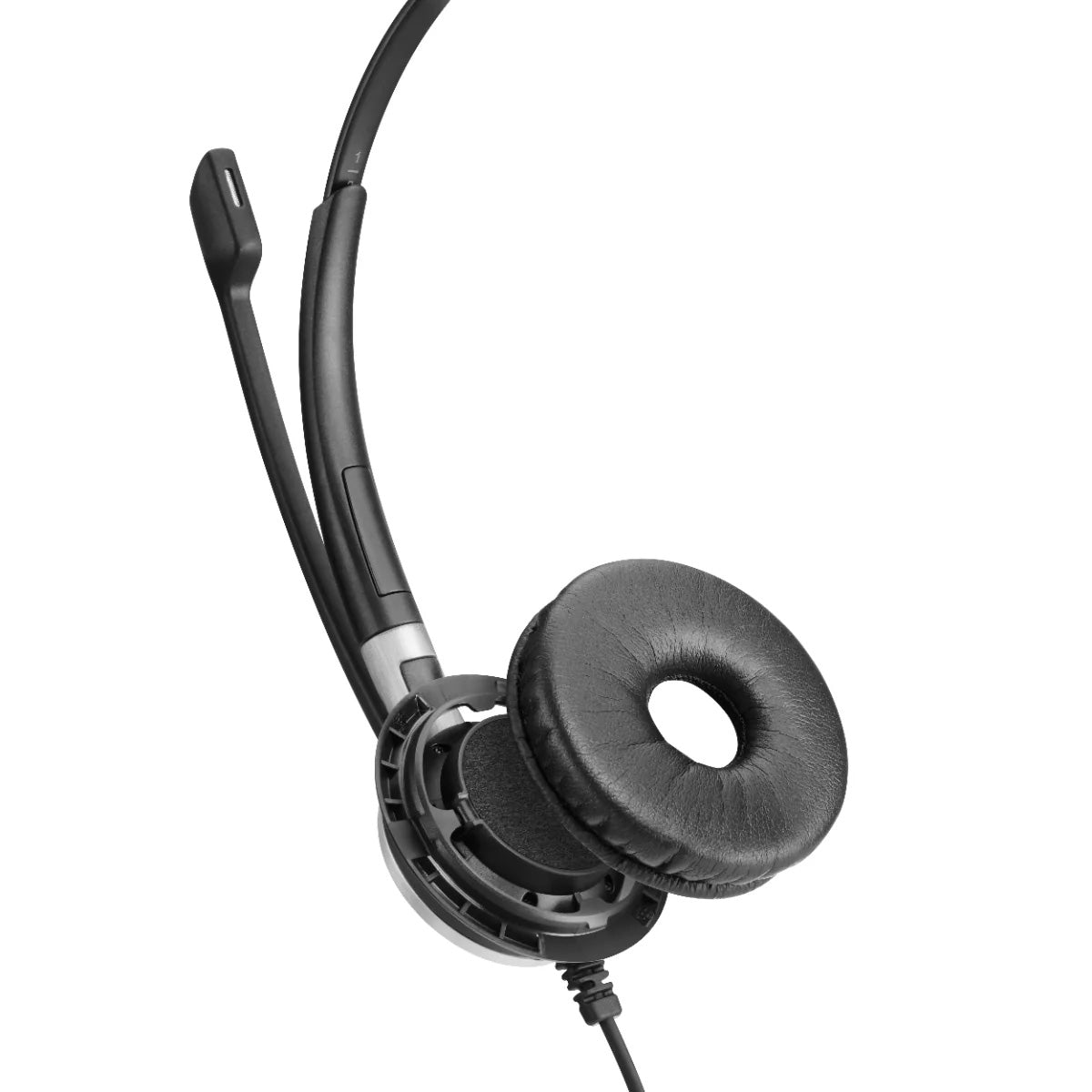 EPOS IMPACT SC 660 Binaural Wired Office Headset, Black-Silver, 1m Cable, Easy Disconnect