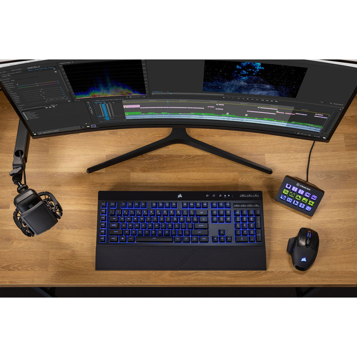Elgato Stream Deck MK.2 Live Production Streaming Controller interface, 15 Programmable LCD Keys, Black