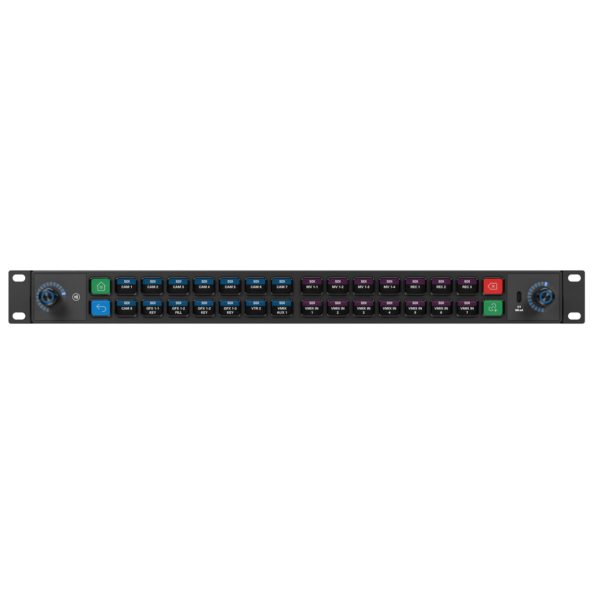 Elgato Stream Deck Studio Rackmount Stream Deck, 32 Programmable LCD Keys, Encoder Dials