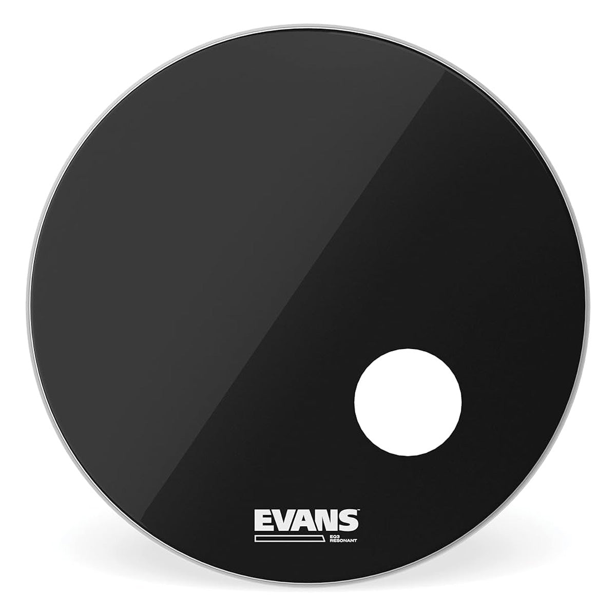 Evans BD18RB EQ3 18" Resonant Bass Drumhead, Black