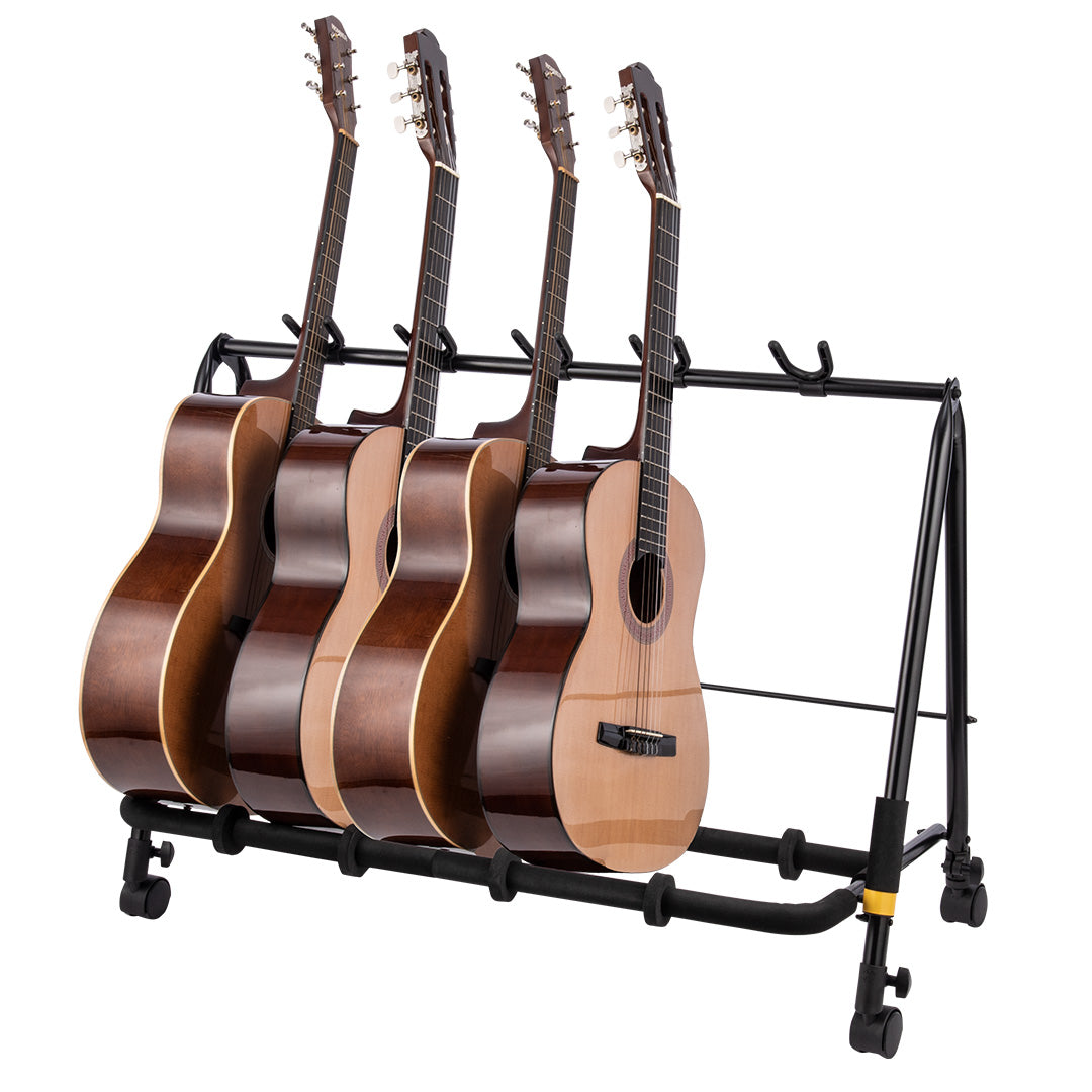 Hercules GS525BPLUS Display Guitar Rack Stand for 5 Guitars w/Casters