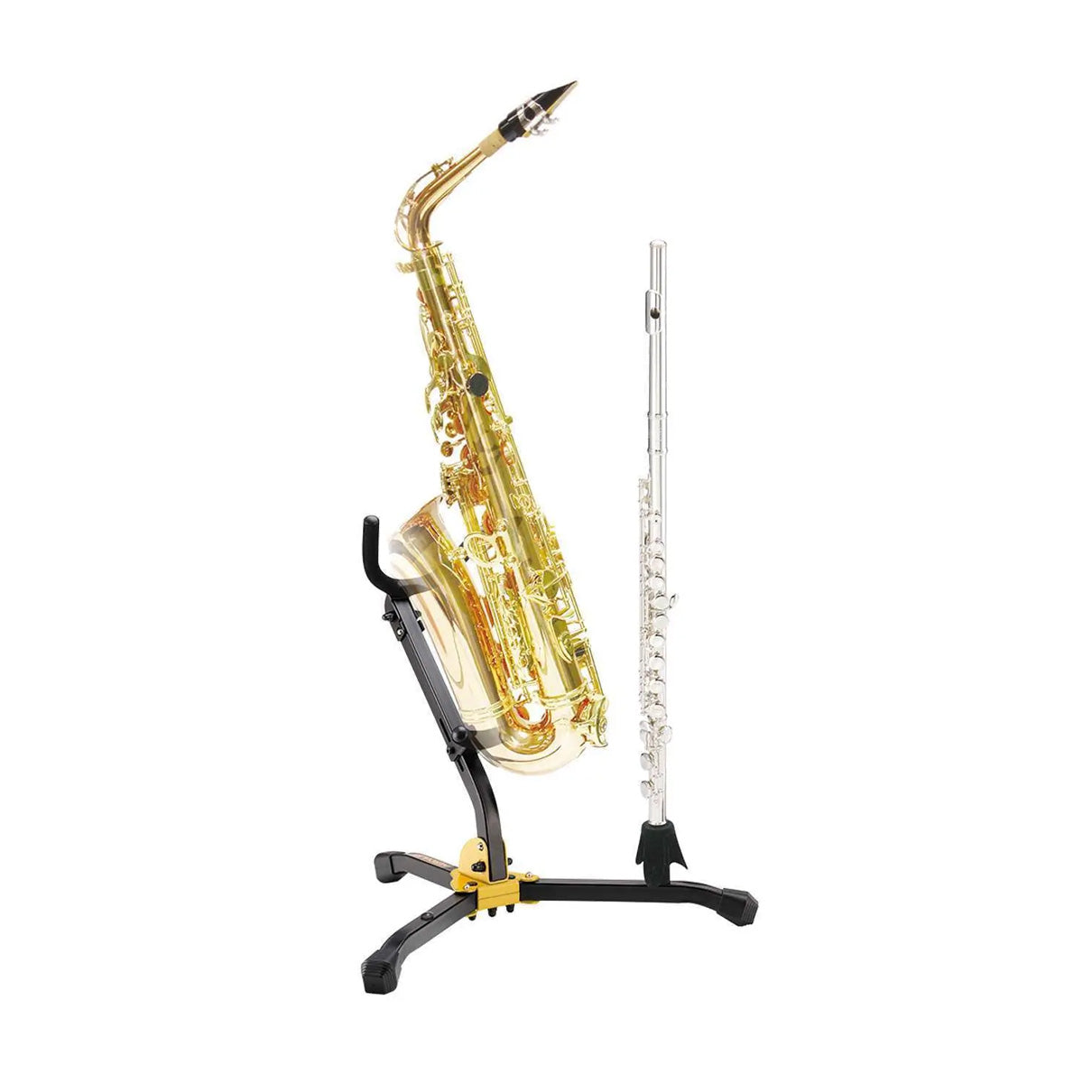 Hercules Stands DS532BB 1 Alto/Tenor SAX and 1 Clarinet/Flute Stand w/ Bag