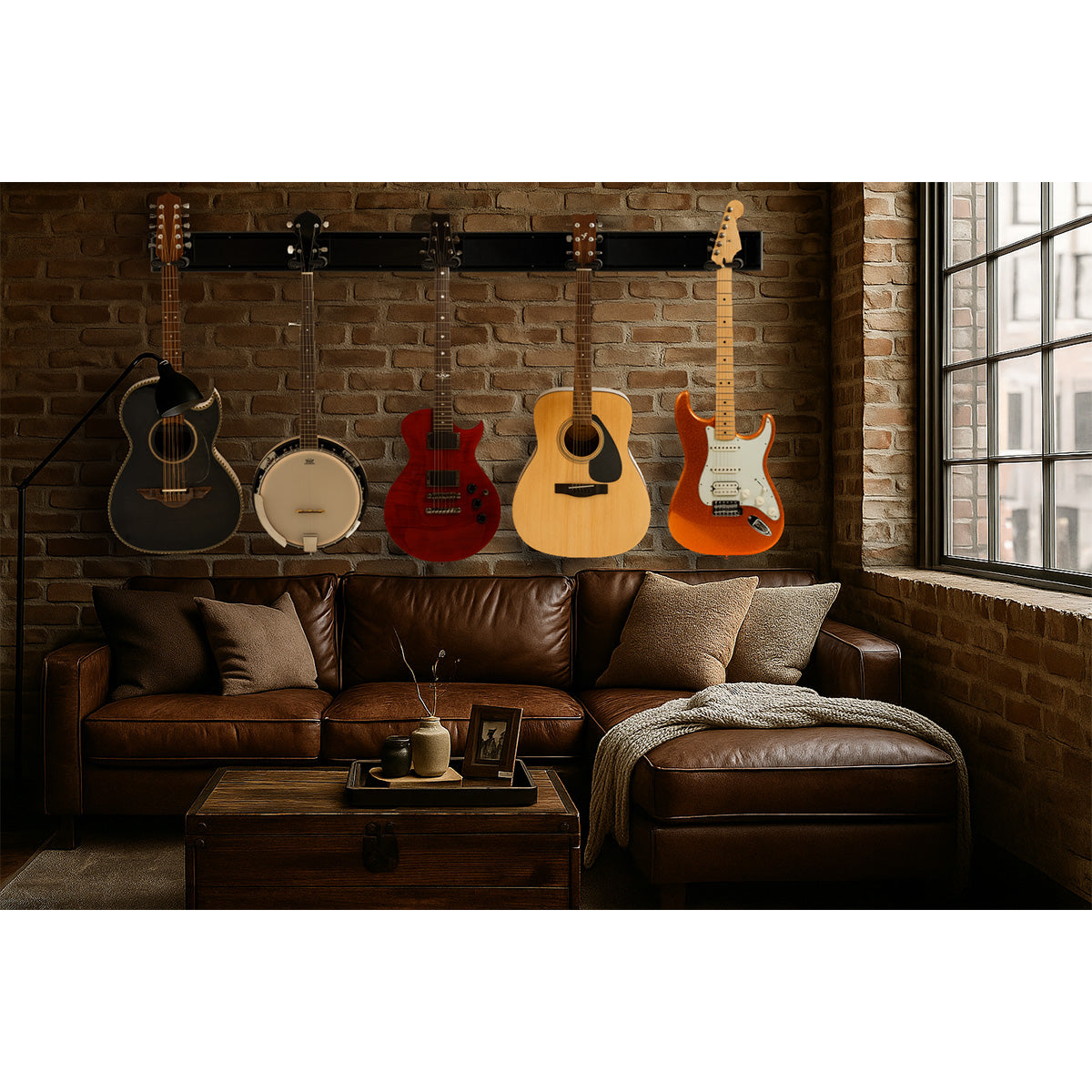 Hercules Stands GSP403SB 3-Guitar Wall Rack