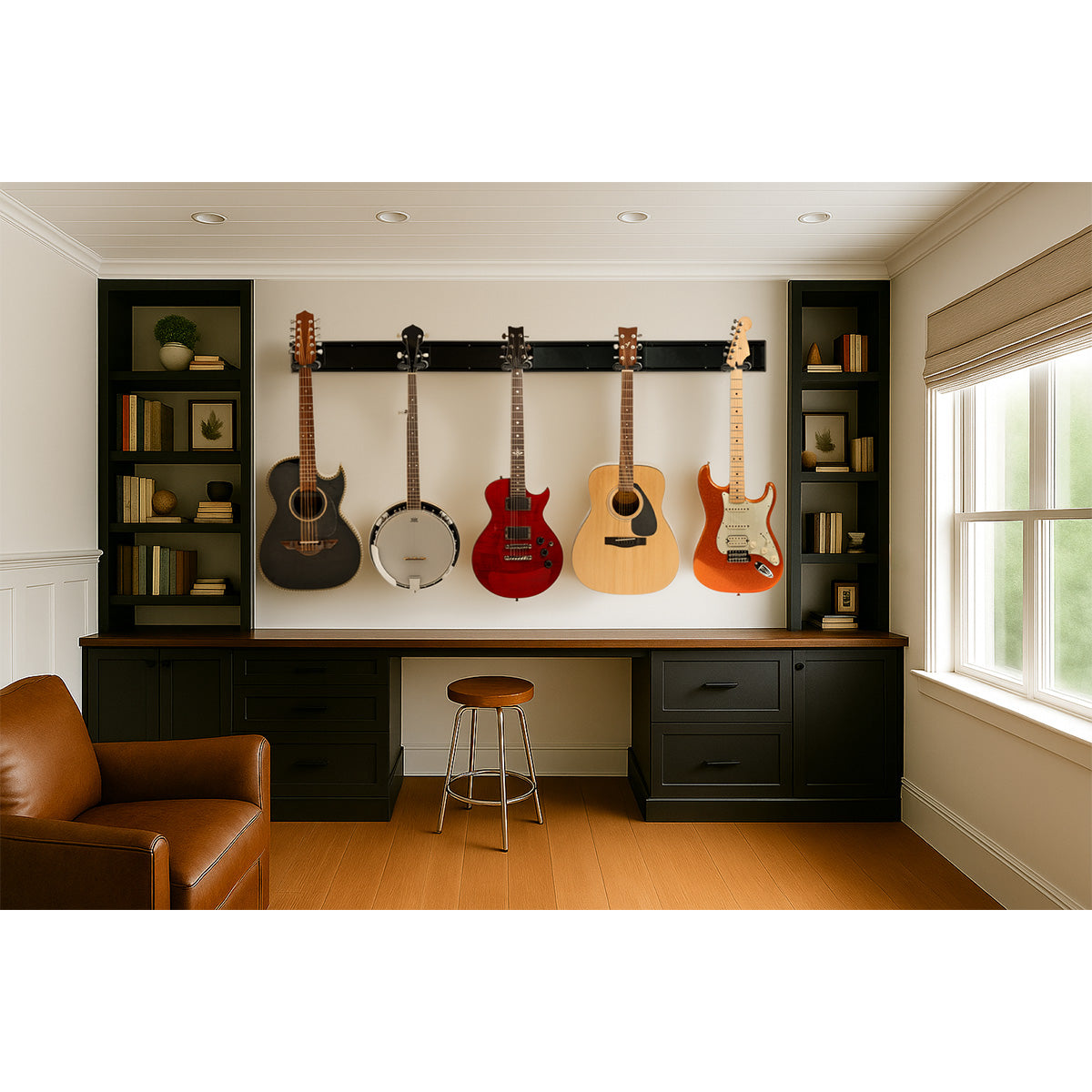 Hercules Stands GSP403SB 3-Guitar Wall Rack