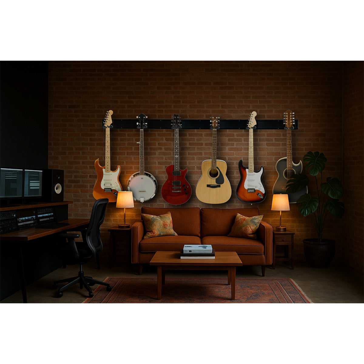 Hercules Stands GSP403SB 3-Guitar Wall Rack