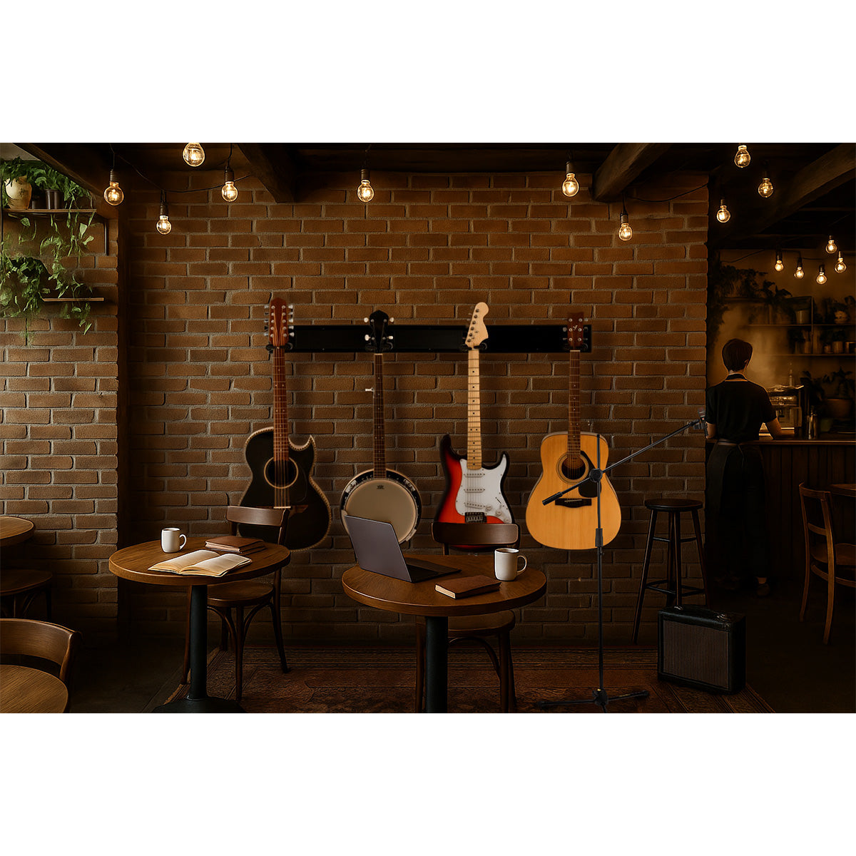 Hercules Stands GSP403SB 3-Guitar Wall Rack