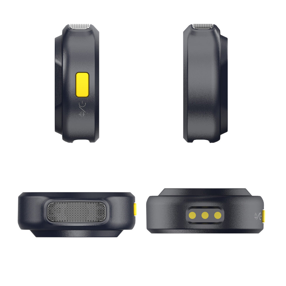 Hollyland LARK M2 COMBO Wireless Lavalier Microphone - Shine Charcoal Lapel Systems