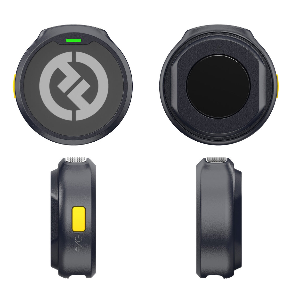 Hollyland LARK M2 DUO Wireless Lavalier Microphone with Lightning Plug - Shine Charcoal Lapel Systems