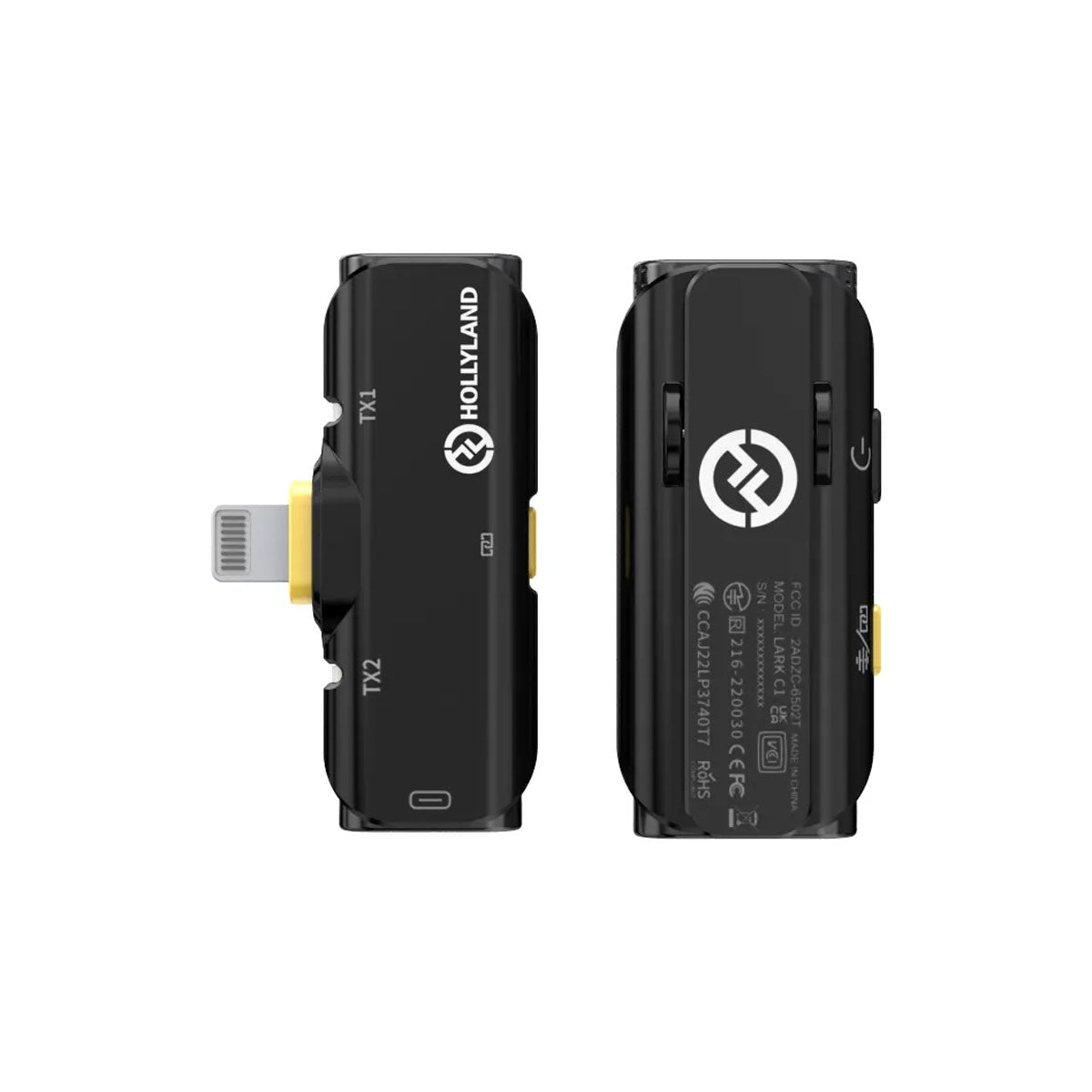 Hollyland LARK C1 SOLO Wireless Microphone System with Lightning Connector for iOS Devices Lapel Systems