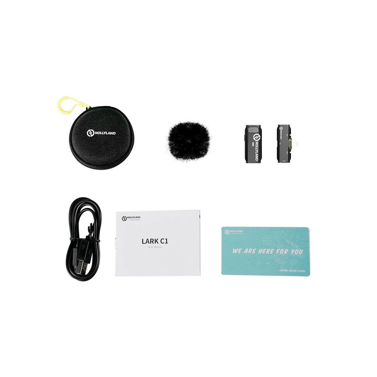 Hollyland LARK C1 SOLO Wireless Microphone System with Lightning Connector for iOS Devices