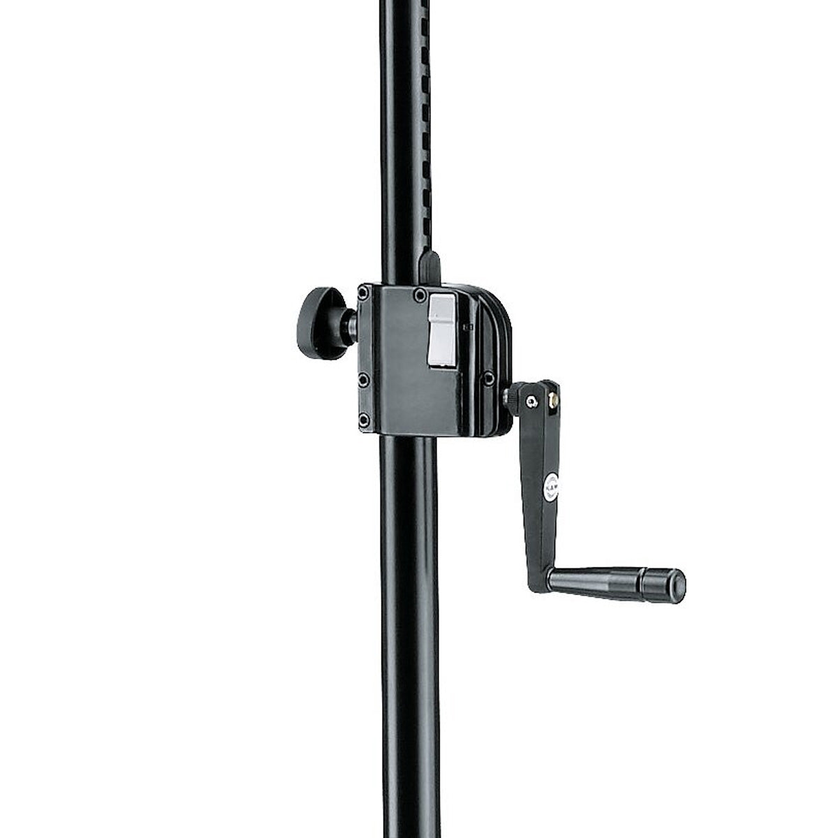 Konig & Meyer 21300 Heavy Duty Aluminum Speaker Stand with hand crank Wind-Up, push-button system and locking screw
