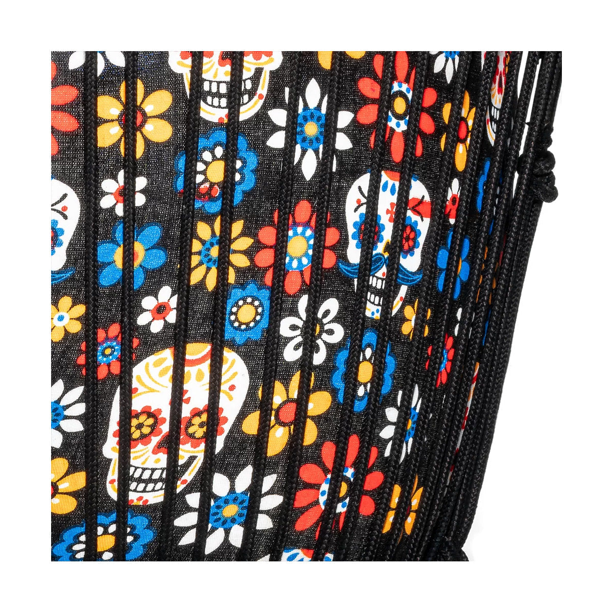 Meinl PADJ7MF Djembe Rope Tuned Travel Series 10’’ Goat Head - Day of the Dead Djembes