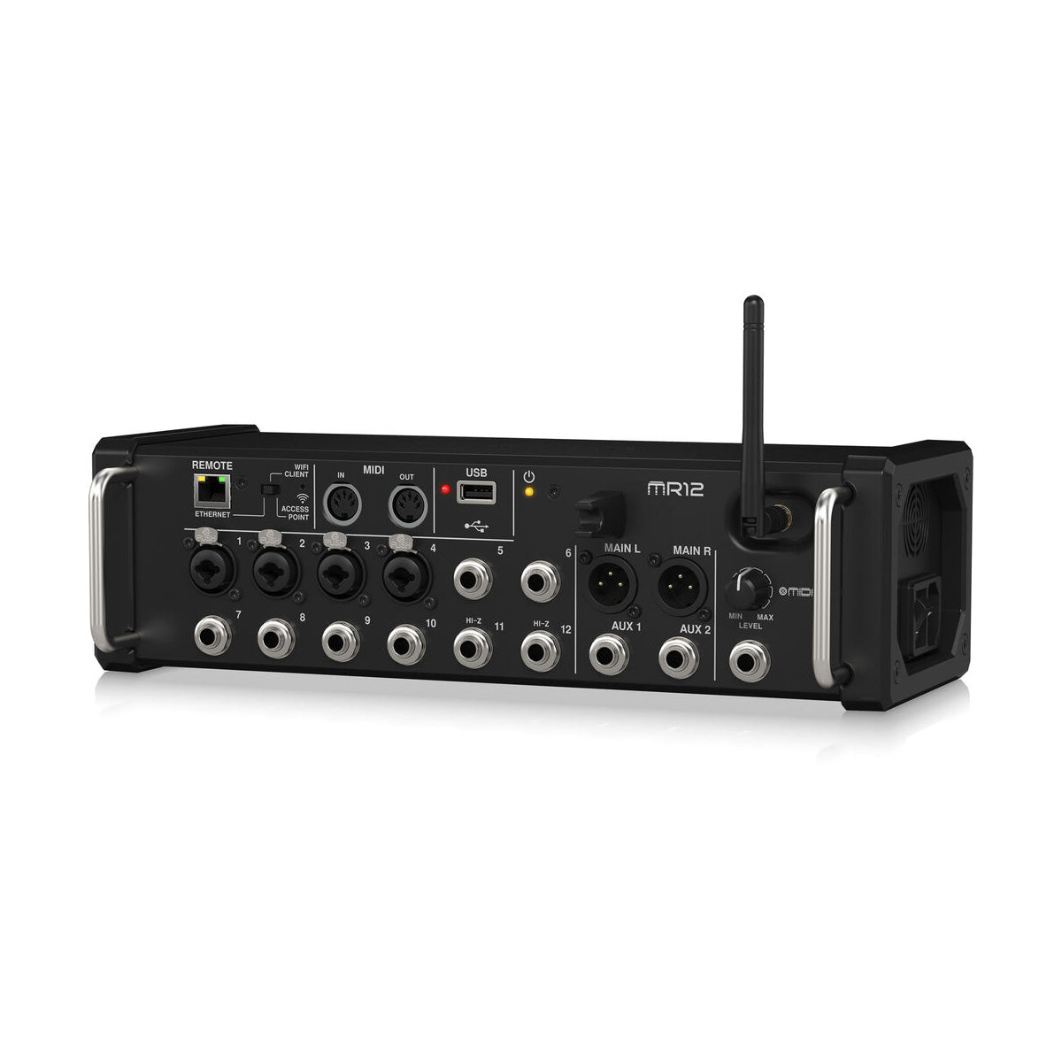 Midas MR12 12-Input Digital Mixer for iPad/Android Tablets with Wi-Fi and USB Recorder