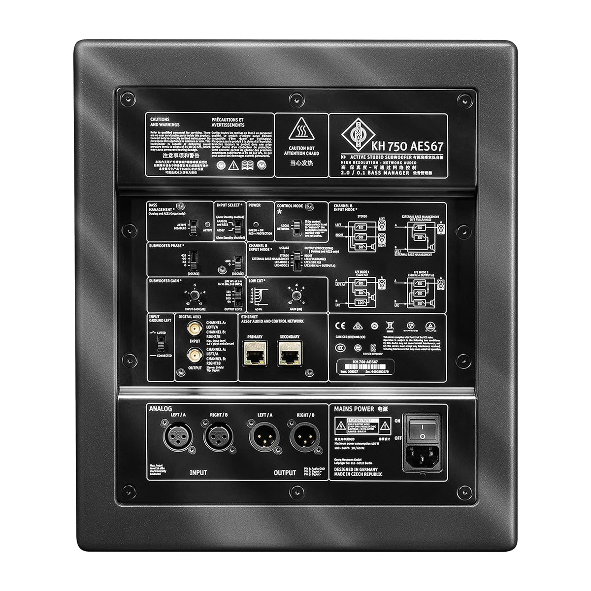 Neumann KH 750 AES67 Compact DSP-Controlled 10" Closed-Cabinet Subwoofer