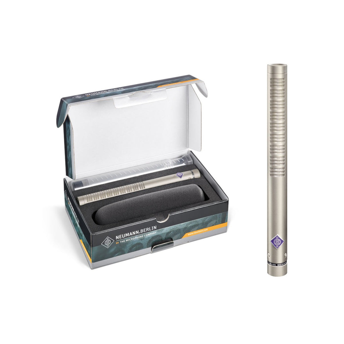 Neumann KMR 81 I Super Cardioid Shotgun Microphone with WS 81 Windscreen (Nickel)