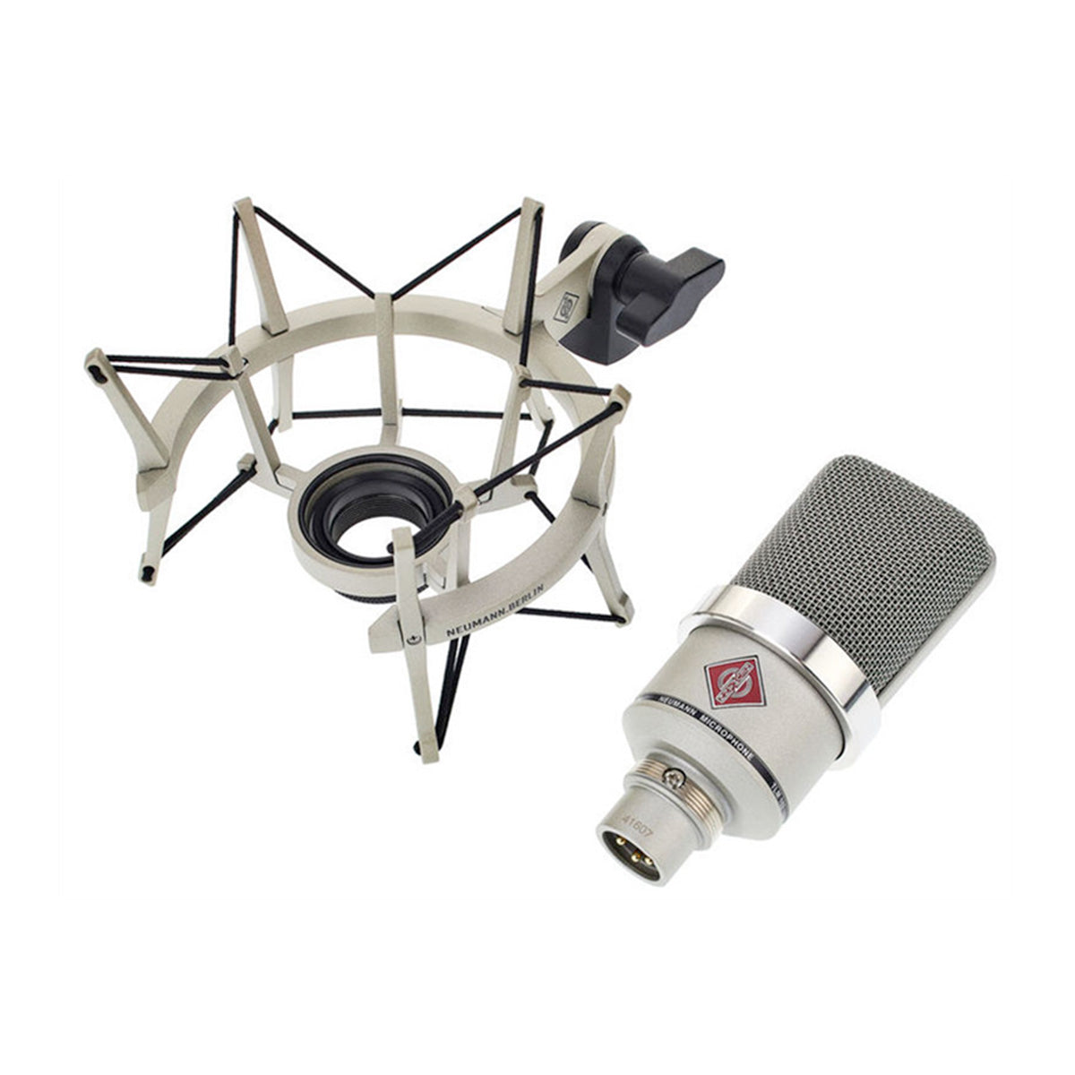 Neumann TLM 102 Studio Set Large Diaphragm Cardioid Condenser Microphone - Nickel