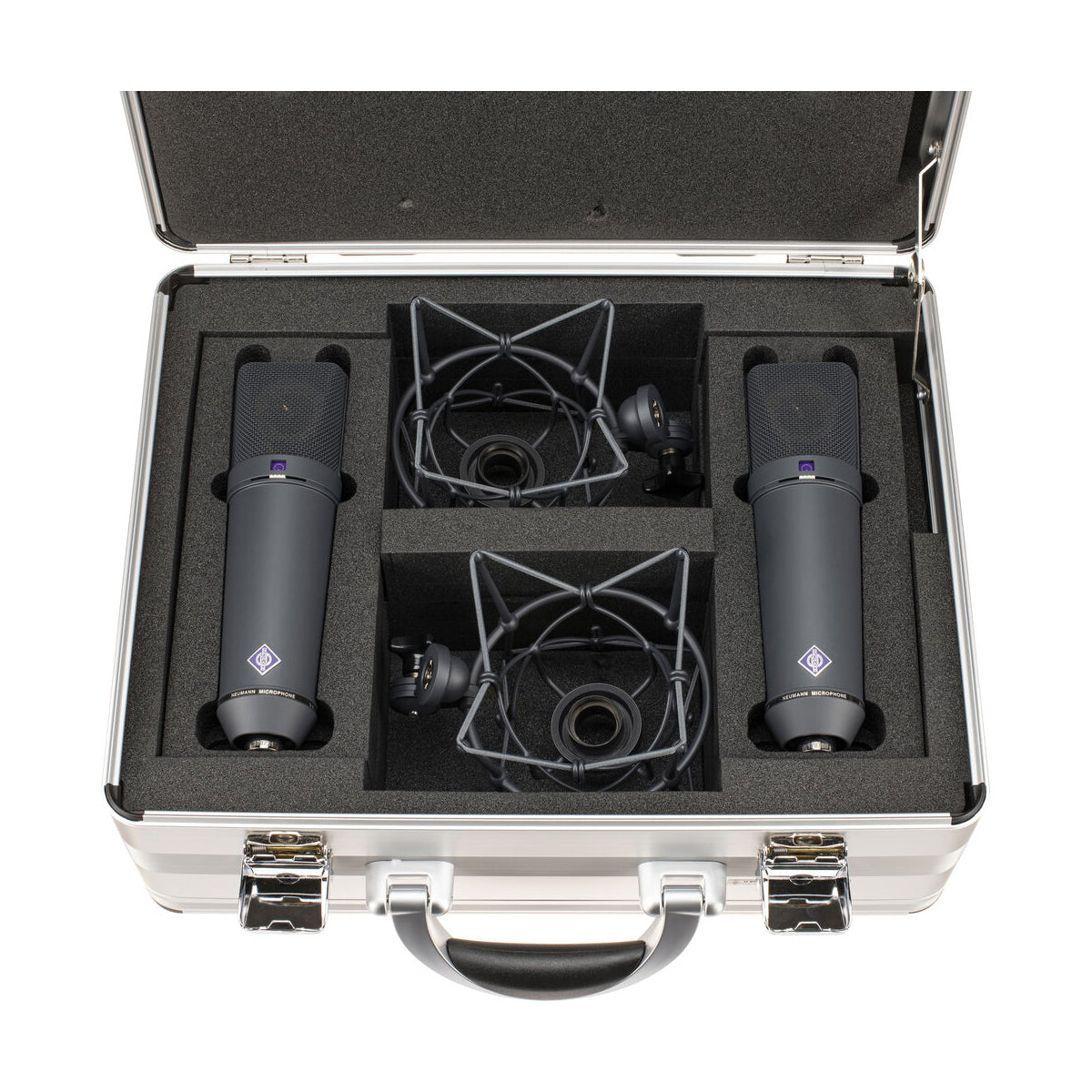 Neumann U 87 Ai-MT Stereo Set Large Diaphragm Multipattern Cardioid Condenser Microphone Set - Black