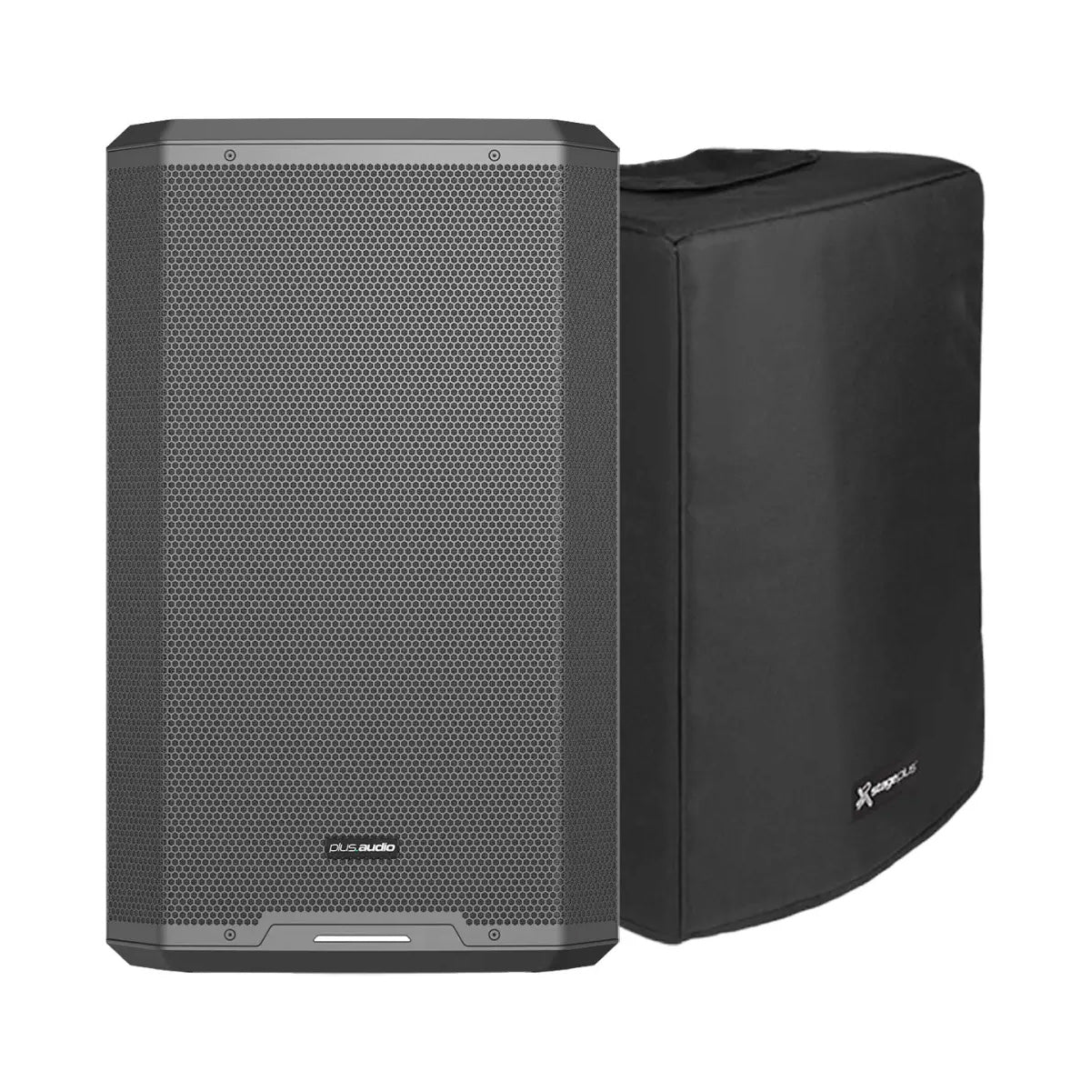 Plus Audio MPS15A Powered 15" Portable PA Speaker Bundle