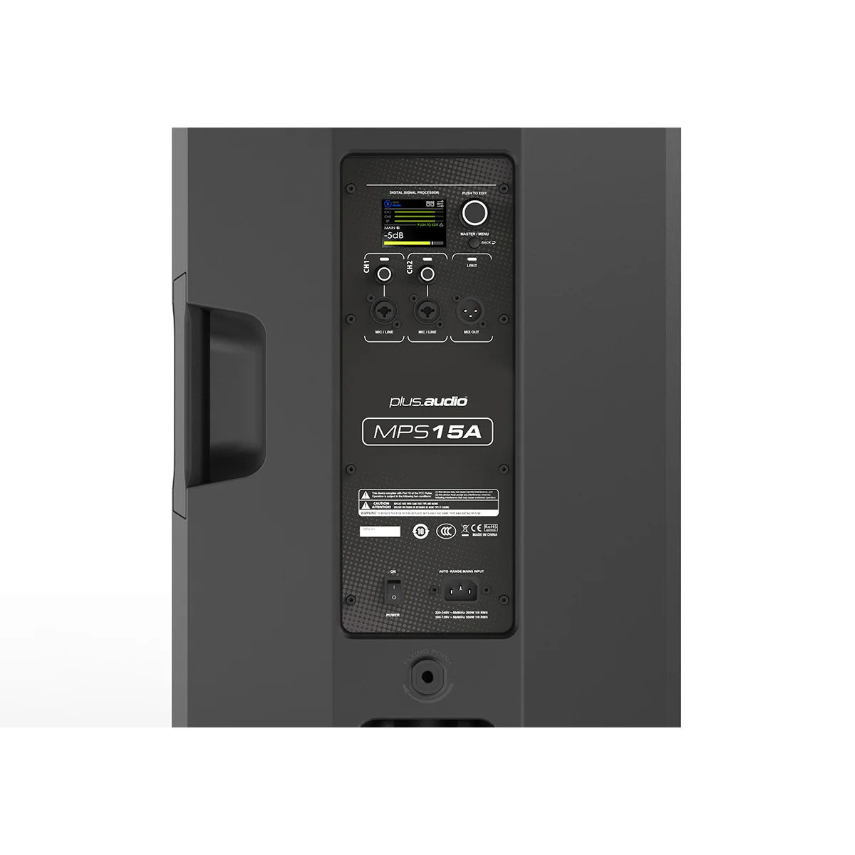 Plus Audio MPS15A Professional Active Loudspeaker Bundle