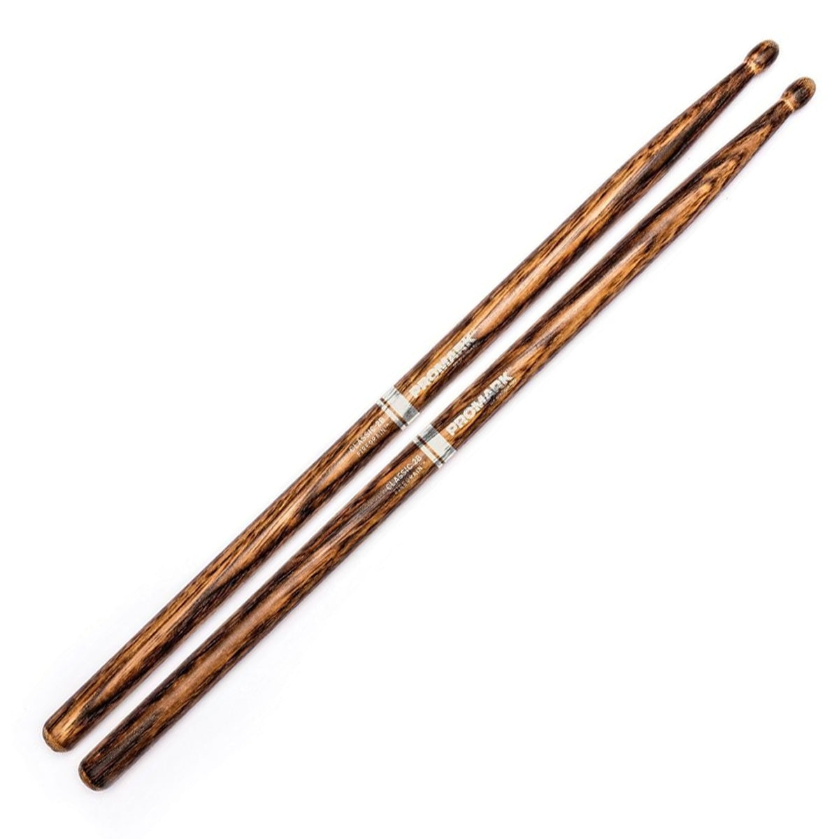 Promark TX2BWFG Classic 2B FireGrain Oval Tip Drumsticks
