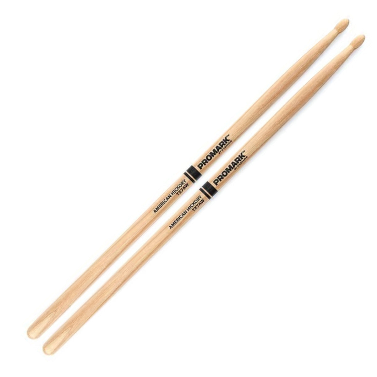 Promark TX7AW Hickory 7A Wood Tip Drumsticks