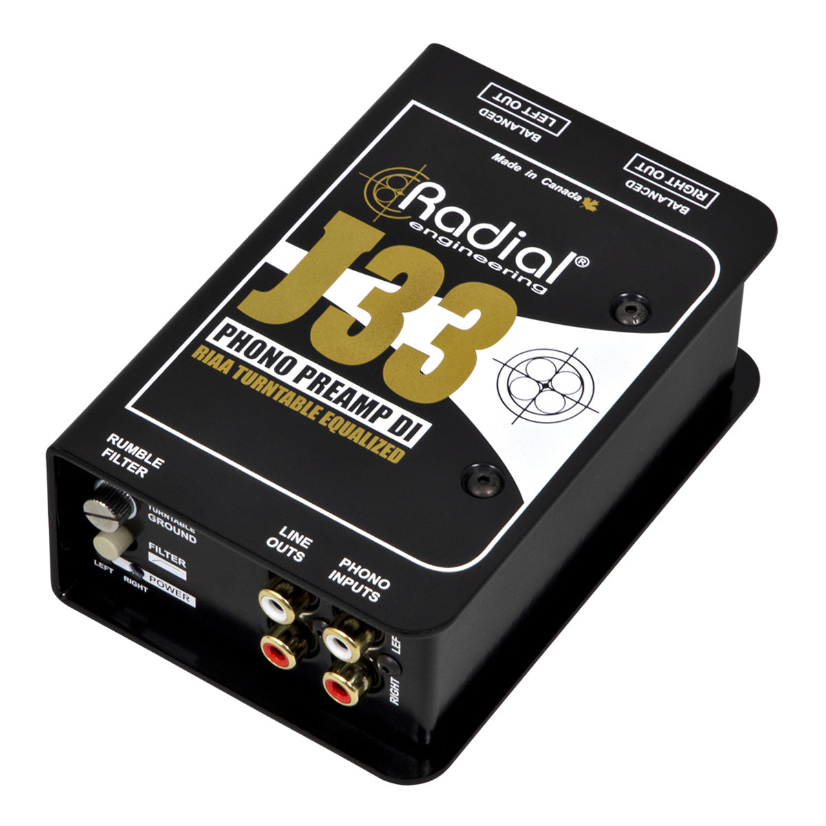 Radial J33 Active Turntable Preamp & DI Box