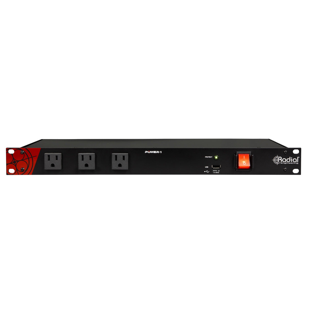 Radial power conditioner on a white background