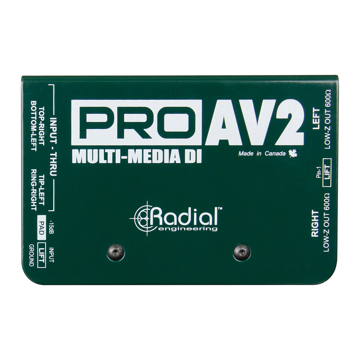 Radial ProAV2 Stereo Passive Multimedia Direct Box