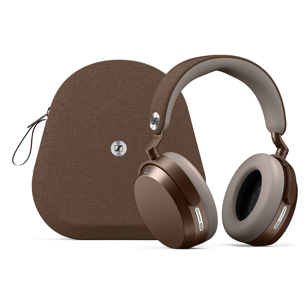 Sennheiser MOMENTUM 5 Wireless Noise Cancelling Bluetooth Headphones, 57-hour Battery, Lossless High Res Audio, 3D Dolby Atmos, Auracast, Portable Design with Slim Case, Clear Calls & Touch Controls, Brown