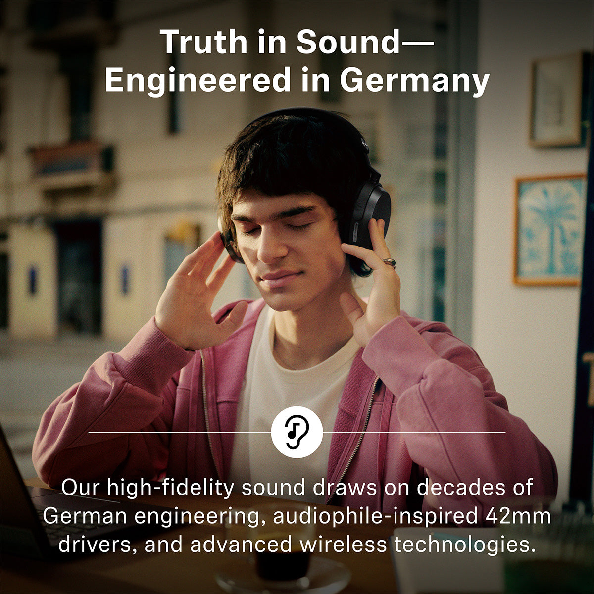Sennheiser MOMENTUM 5 (Pre-Order) Wireless Noise Canceling Bluetooth Headphones, 57-hour Battery, Lossless High Res Audio, 3D Dolby Atmos, Auracast, Portable Design with Slim Case, Clear Calls & Touch Controls