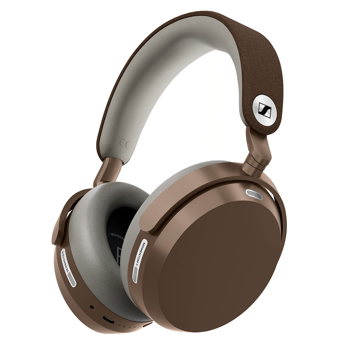 Sennheiser MOMENTUM 5 Wireless Noise Cancelling Bluetooth Headphones, 57-hour Battery, Lossless High Res Audio, 3D Dolby Atmos, Auracast, Portable Design with Slim Case, Clear Calls & Touch Controls, Brown