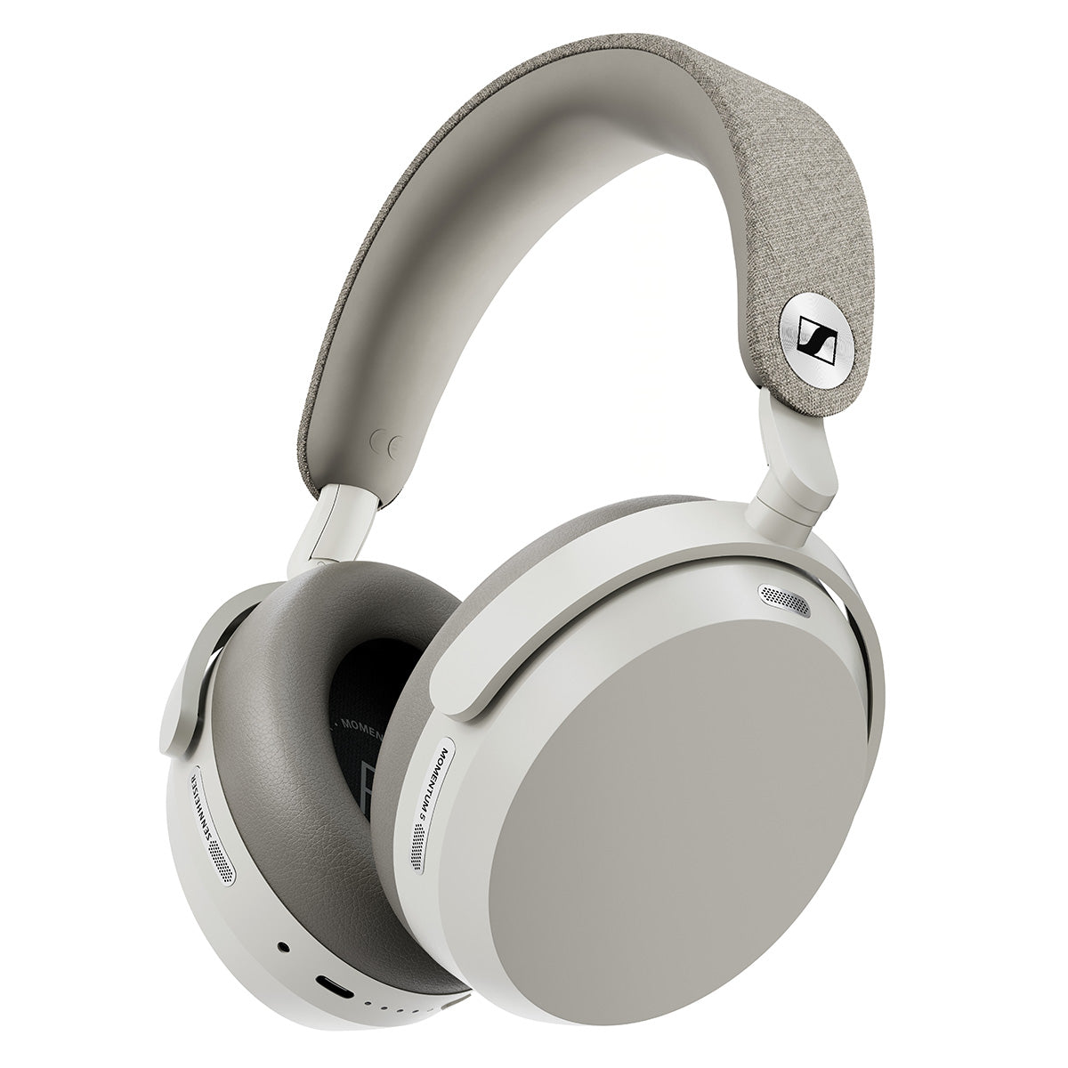 Sennheiser MOMENTUM 5 Wireless Noise Cancelling Bluetooth Headphones, 57-hour Battery, Lossless High Res Audio, 3D Dolby Atmos, Auracast, Portable Design with Slim Case, Clear Calls & Touch Controls, Cream