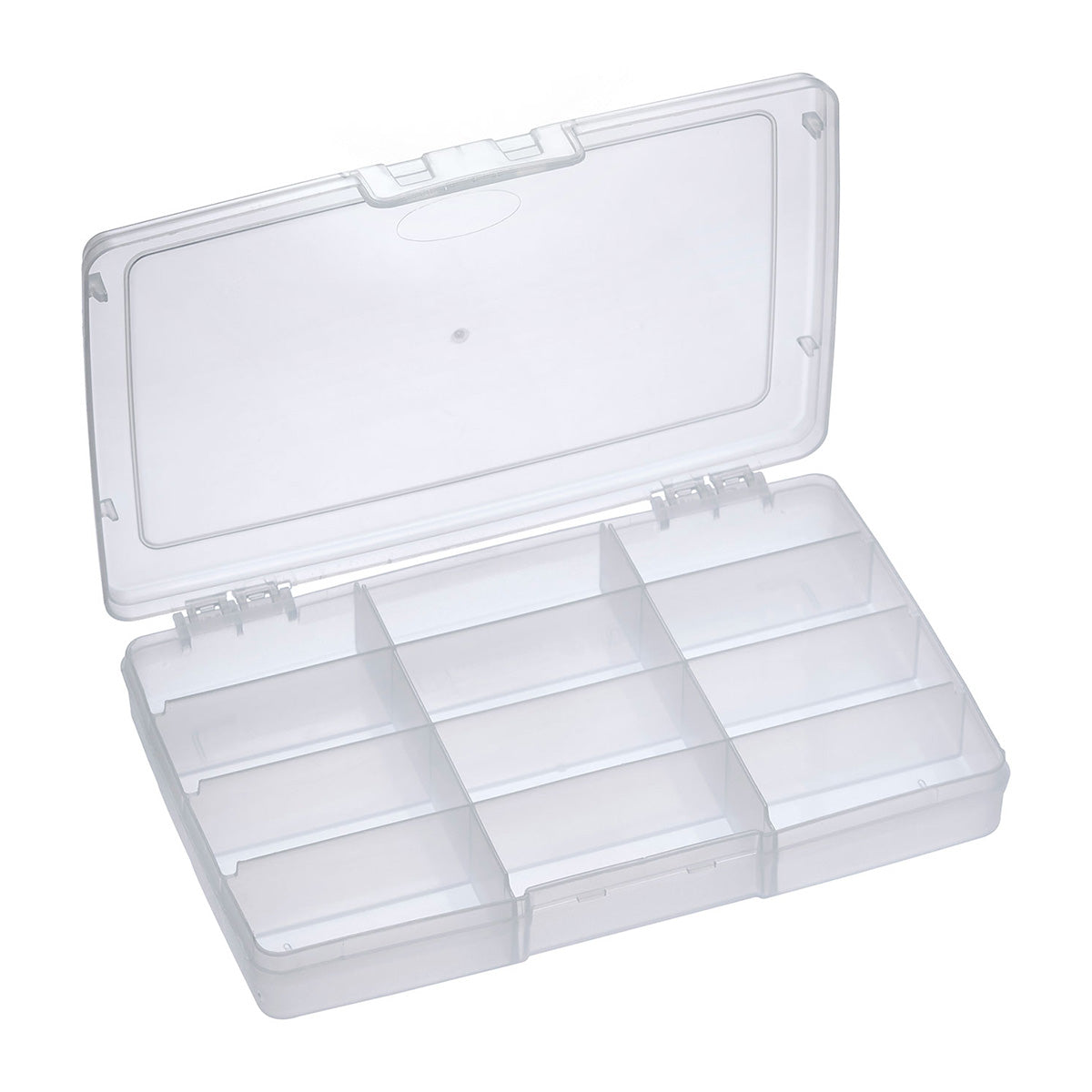 SP PAN 191/12C Transparent Polyp. Organiser Box 12 Compartments Fishing Cases
