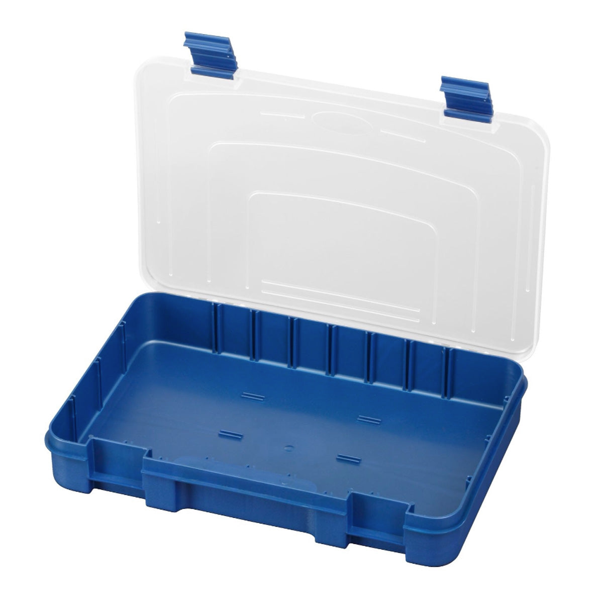 SP PAN 195 Blue/Transparent Polyp. Organiser Box Adjustable Compartments Fishing Cases