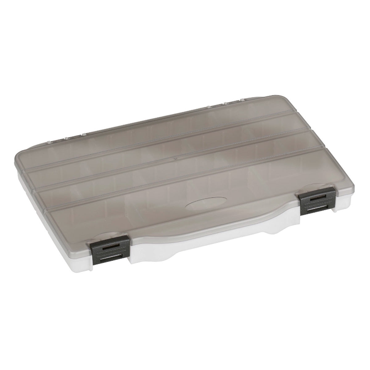 SP PAN 198 Transparent Grey Polyp. Organiser Box 4-20 Adjustable Compartments Fishing Cases
